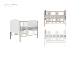 Sims 4 — [Nana nursery] - baby crib (DECO) by Severinka_ — Baby decorative crib From the set 'Nana nursery' Build / Buy