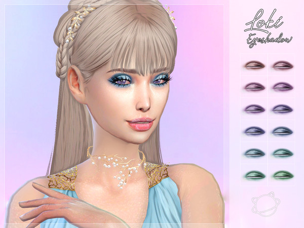 Sims 4 — Loki Eyeshadow by YuumiaUniverse — Loki Eyeshadow - Teen friendly - 12 Color options - HQ mod compatible TOU: