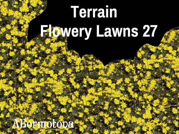 Sims 4 — Terrain Flowery Lawns 27 by abormotova2 — Terrain set of lovely flowery lawns for Sim parks, yards and and all