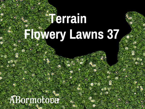 Sims 4 — Terrain Flowery Lawns 37 by abormotova2 — Terrain set of lovely flowery lawns for Sim parks, yards and and all