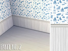 Sims 4 — { Cafesimmer } Wallpaper - Panel no. 2 by Cafesimmer — A lovely seaside inspired panel wallpaper that looks just