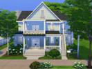 Sims 4 — 4347 Wisteria Lane by CarlDillynson — This large cottage-style has three bedrooms and one-and-a-half bathrooms,