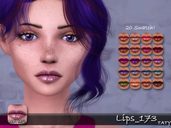 Sims 4 — [Ts4]Taty_Lips_173 by tatygagg — - Female, Male - Human, Alien - Teen to Elder - Hq Compatible