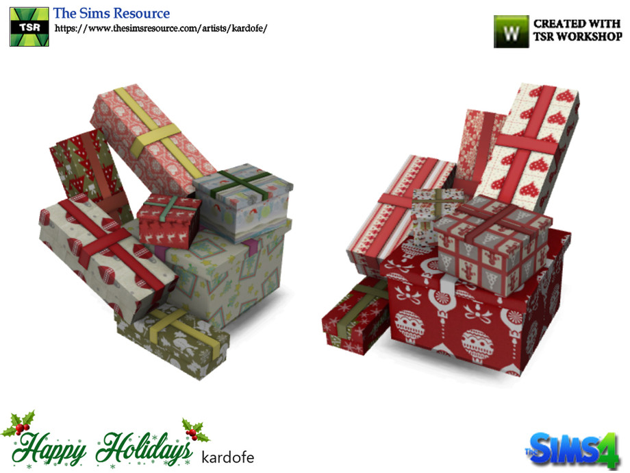 The Sims Resource - kardofe_Happy Holidays_Sled gifts