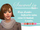 Sims 4 — SNOWED IN Blush by taffeite — - 6 swatches - Disallowed for random - All genders, all ages - Custom CAS