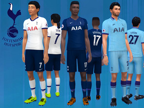 Sims 4 — Tottenham Hotspur Kit 2019/20 (fitness needed) by RJG811 — Tottenham Hotspur Kit 2019/20 Jerseys -Heung-Min Son,