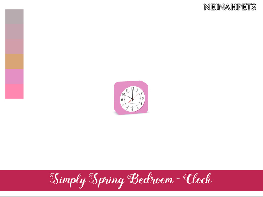 The Sims Resource Simply Spring Bedroom Alarm Clock {Mesh Required}
