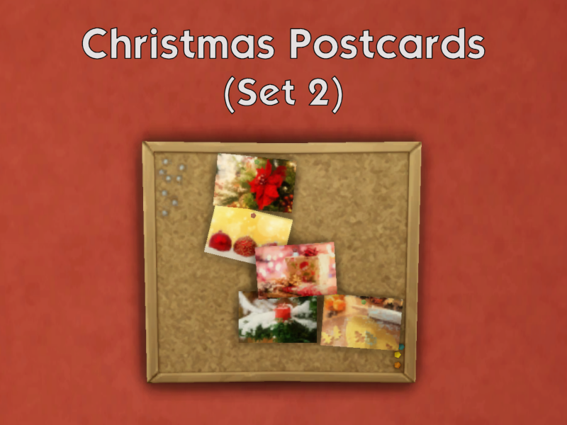 Sims Complete Postcard Collection The Sims Resource | Christmas Postcards (Set 2)