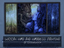 Sims 4 — Wiccan God and Goddess Painting-REQUIRES CITY LIVING by Citrine_Witch — Celebrate the God and Goddess with this