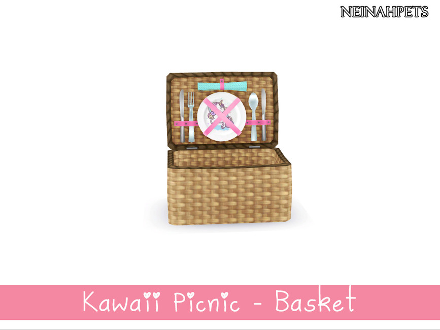 The Sims Resource Kawaii Picnic Basket {Mesh Required}