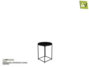 Sims 3 — Stockwell Circle End Table by ArtVitalex — - Stockwell Circle End Table - ArtVitalex@TSR, Dec 2019