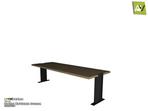 Sims 3 — Owens Dining Table by ArtVitalex — - Owens Dining Table - ArtVitalex@TSR, Dec 2019