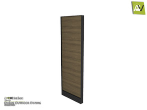 Sims 3 — Owens Horizontal Louvered Fence Panel With Closed by ArtVitalex — - Owens Horizontal Louvered Fence Panel With