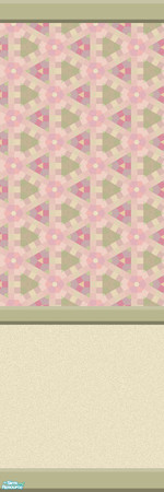 Sims 2 — GEOMS Wall 4_2 by KittenKiss — A funky set of wallpapers, matching carpet and lino. Each wall has 2 types - one