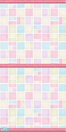 Sims 2 — Girly Wall4 by jenny_dunagan — I'm still very new at creating walls. Hope you like it! Wallpaper for your girls