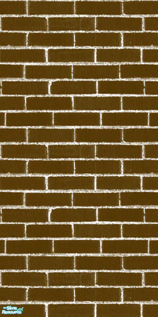 Sims 2 — Brown Brick Wall by jenny_dunagan — My first attempt at making walls and my first upload! Just a simple brown