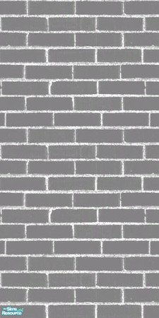 Sims 2 — Gray Brick Wall by jenny_dunagan — My first attempt at making walls and my first upload! Just a simple gray