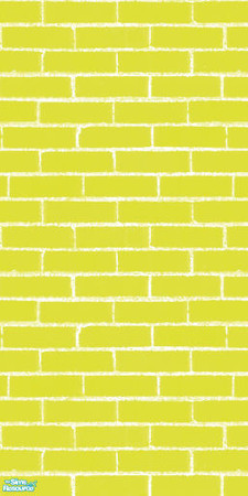 Sims 2 — Yellow Brick Wall by jenny_dunagan — My first attempt at making walls and my first upload! Just a simple yellow