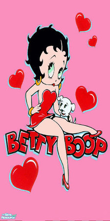 Sims 2 — Betty boop set - Individual Item by lollipop6969 — Betty Boop wall 5 Enjoy!