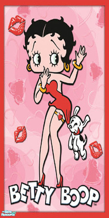 Sims 2 — Betty boop set - Individual Item by lollipop6969 — Betty Boop wall 3 Enjoy!