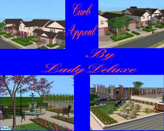 Sims 2 — 1 Facade Drive by LadyDeluxe — This is four houses built on one lot to make a neighborhood feeling. Uniquely