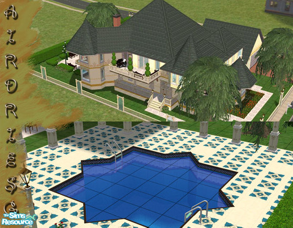 Sims 2 — Virtual Victorian 1 by airdrie — This luxurious 3bd/4bth house also includes an optional bedroom, designer