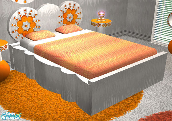 Sims 2 — Romaround Bedroom - Bed  by Cloisonne — 