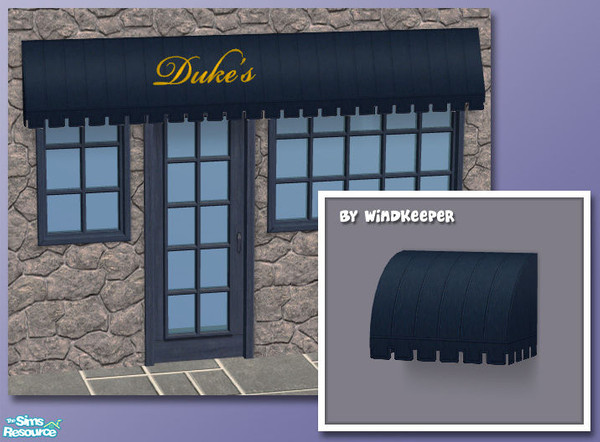 Sims 2 — Window Awning - royal blue by Windkeeper — Recolor of Window Awning. Requires that file to work. Will appear for