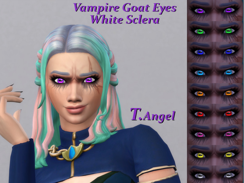 Sims 4 The Sims Resource | Vampire Goat Eyes White Sclera - Geneticized by TSR Creator