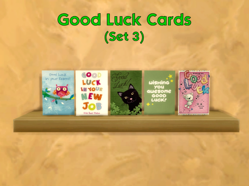 The Sims Resource | Good Luck Cards (Set 3) [REQUIRES SEASONS]