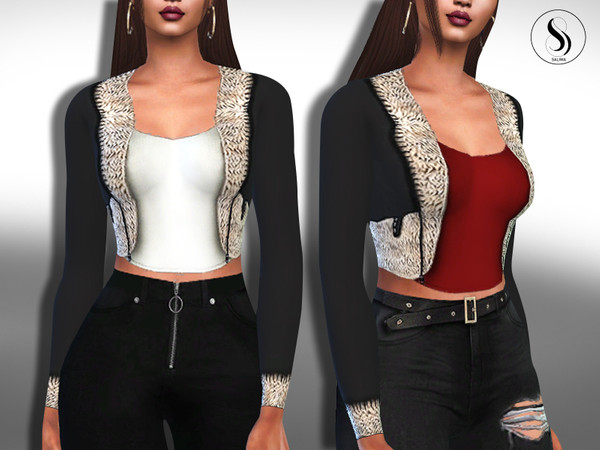 The Sims Resource - Fit Blazer Fur Jackets