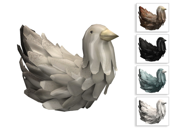 Sims 4 — Metal Chicken by sim_man123 — A decorative metal chicken. Does it do anything? Probably not, although it is