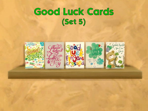The Sims Resource | Good Luck Cards (Set 5) [REQUIRES SEASONS]