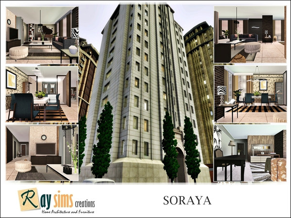 Sims 3 — Soraya by RayDesign9 — This apartment has 2 bedroom and 2 bathroom. Hope you enjoy it :) 