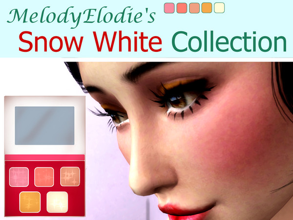 Sims 4 — [MelodyElodie] Snow White Blush No. 1 by MelodyElodie — From the Snow White Collection. Blush for your sims! For