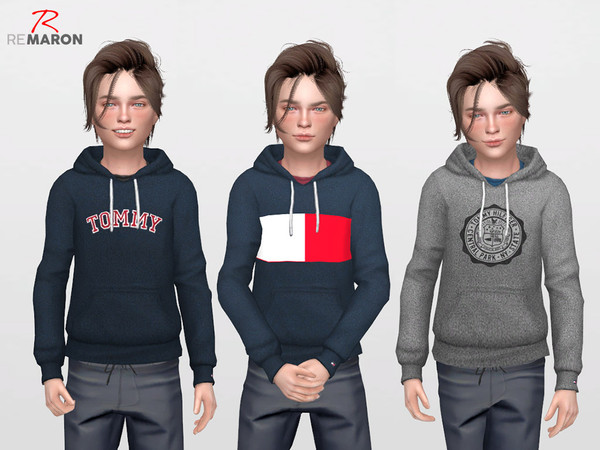 The Sims Resource - TH's Hoodie for kids 02
