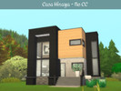 Sims 4 — Casa Hiraya - No CC by XxReefxX — This is a small modern house that is fit for a family of four. Its sleek,