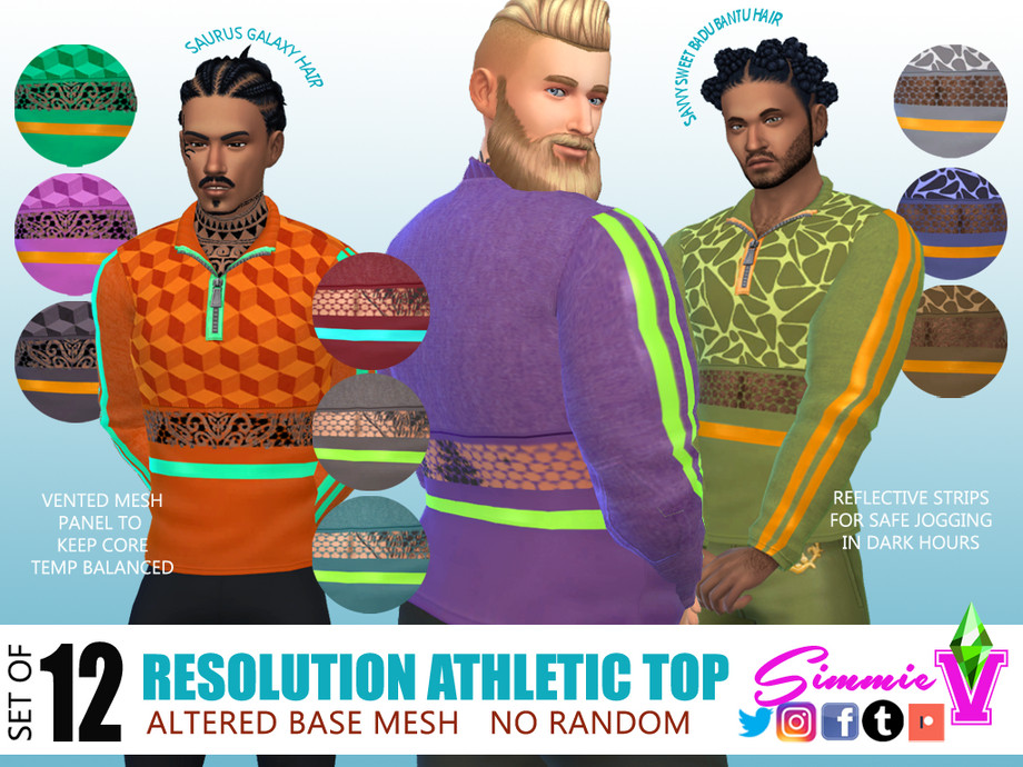 The Sims Resource - SimmieV Resolution Athletic Top