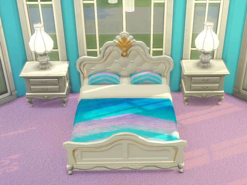 gold princess bed