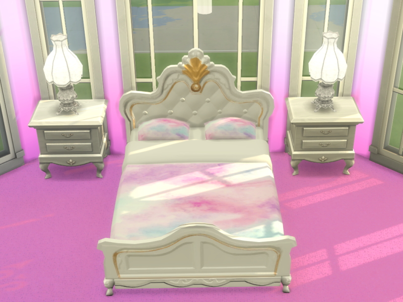 gold princess bed