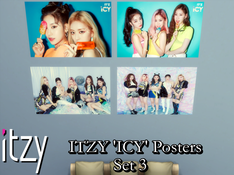 The Sims Resource ITZY ICY Posters Set 3