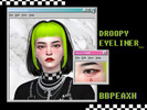 Sims 4 — Droopy Eyeliner [bbpeaxh] by bbpeaxh — droopy eyeliner available for female and male sims! you can check my
