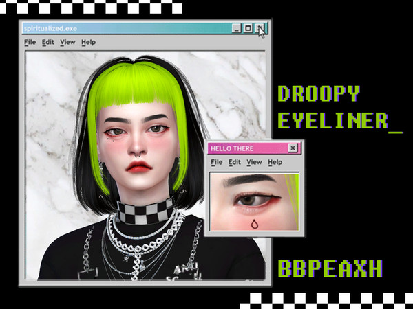 Sims 4 — Droopy Eyeliner [bbpeaxh] by bbpeaxh — droopy eyeliner available for female and male sims! you can check my
