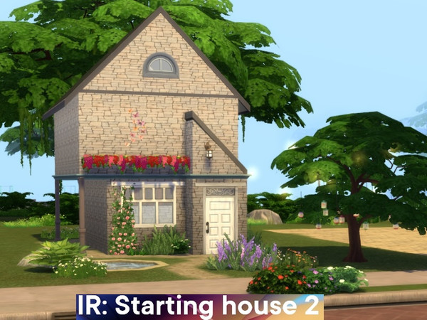 Sims 4 — Starting house 2 by Iara_Ruta — This house is very deceiving: it looks like a rural house for grandmother, but