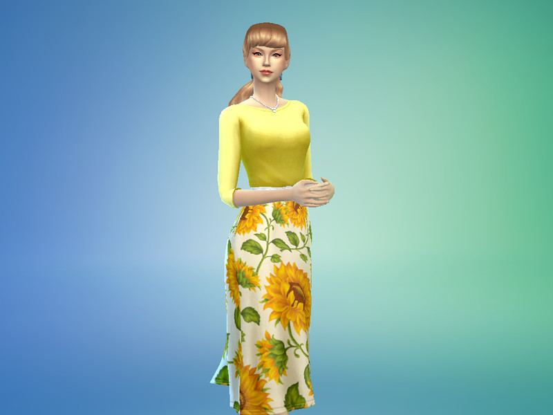 Sims 4 The Sims Resource | Spring Picnic Dress [Requires Get Together] by TSR Creator