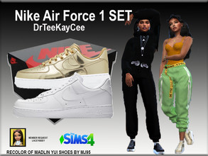 Sims 4 — Nike Air Force 1 Set - NEEDS MESH by drteekaycee — This is a 3 piece set that consists of the Nike Air Force 1
