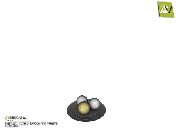 Sims 4 — Qiemo Decor Tray With Three Sphere by ArtVitalex — - Qiemo Decor Tray With Three Sphere - ArtVitalex@TSR, Jan