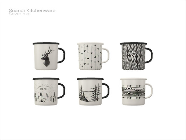 Sims 4 — [ScandiKitchenware] - cup by Severinka_ — Cup From the set 'Scandi Kitchenware' Build / Buy category: Decor /