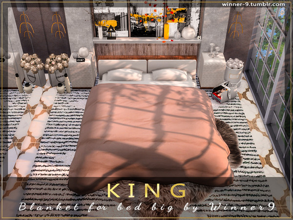 Sims 4 — KING Big blanket for bed by Winner9 — Big blanket for bed from my bedroom set KING, you can find it easy in your