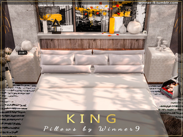 Sims 4 — KING Pillows by Winner9 — Pillows from my bedroom set KING, you can find it easy in your game by typing Winner9